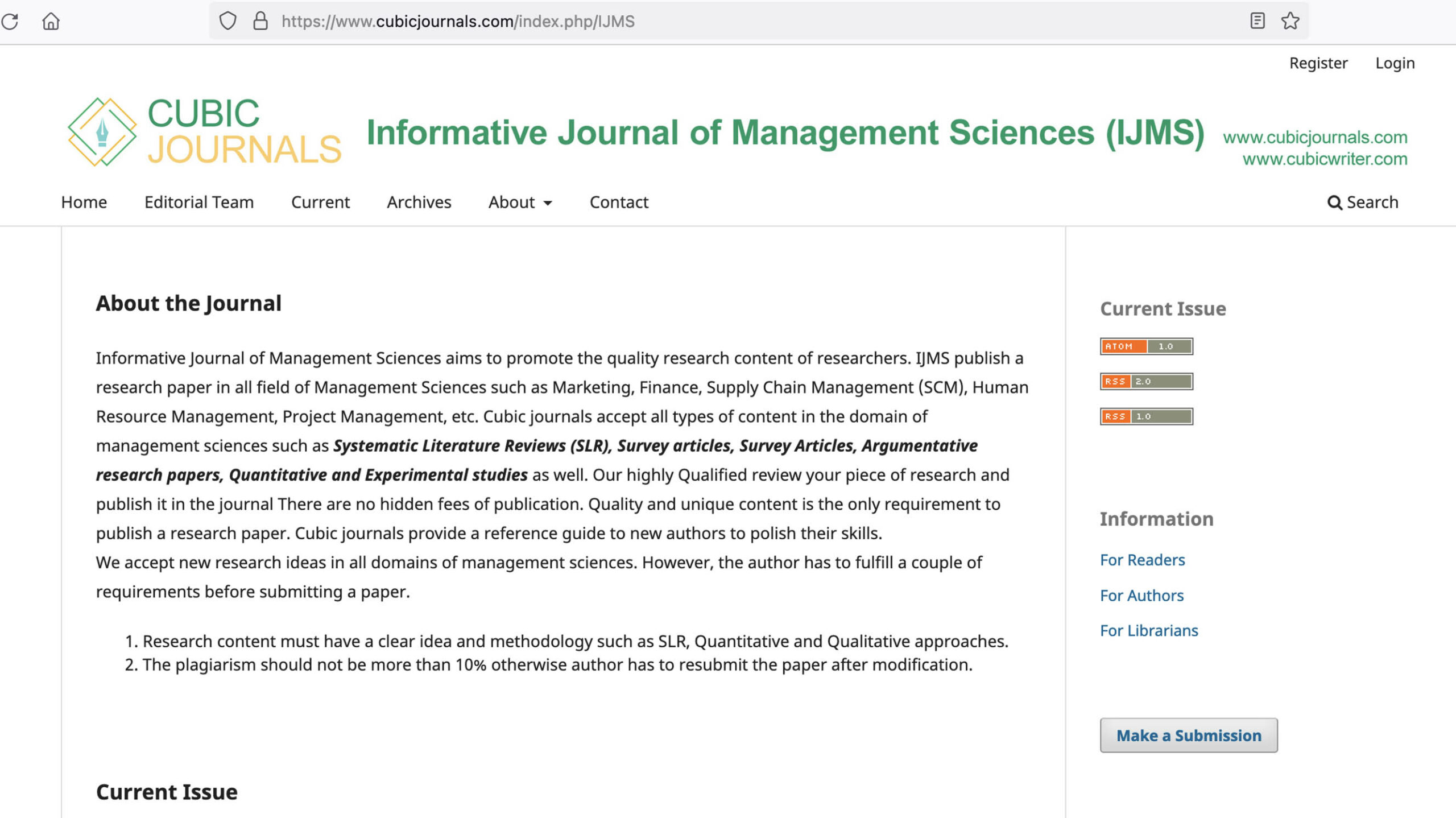 IJMS journal website