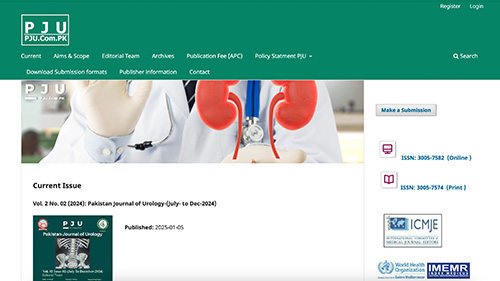 PJU journal website