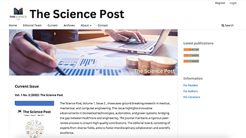 The Science Post journal website